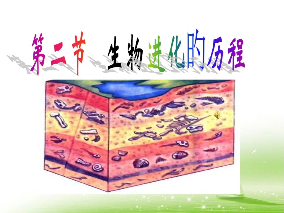 《生物进化的历程》第一课时参考省名师优质课赛课获奖课件市赛课一等奖课件