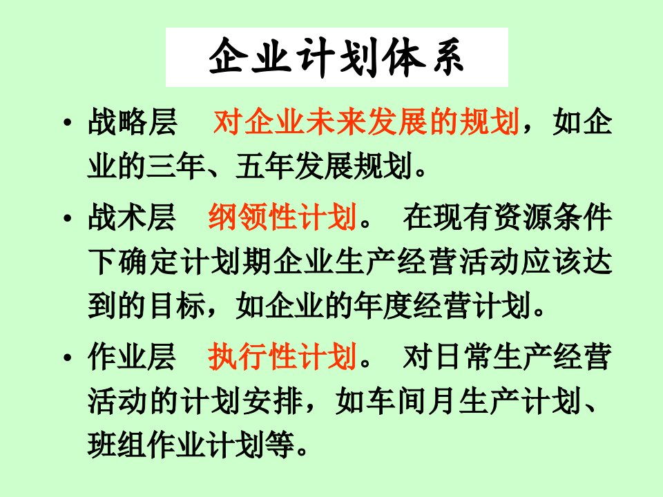 精选生产计划与库存控制讲述