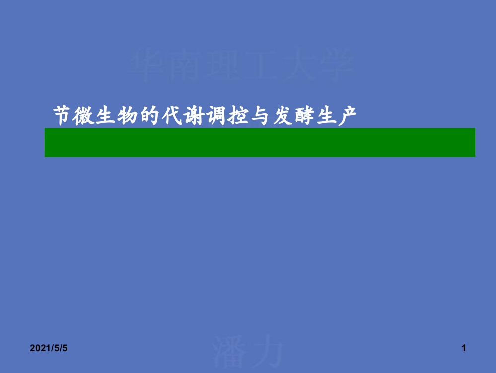 第三节微生物的代谢调控与发酵生产