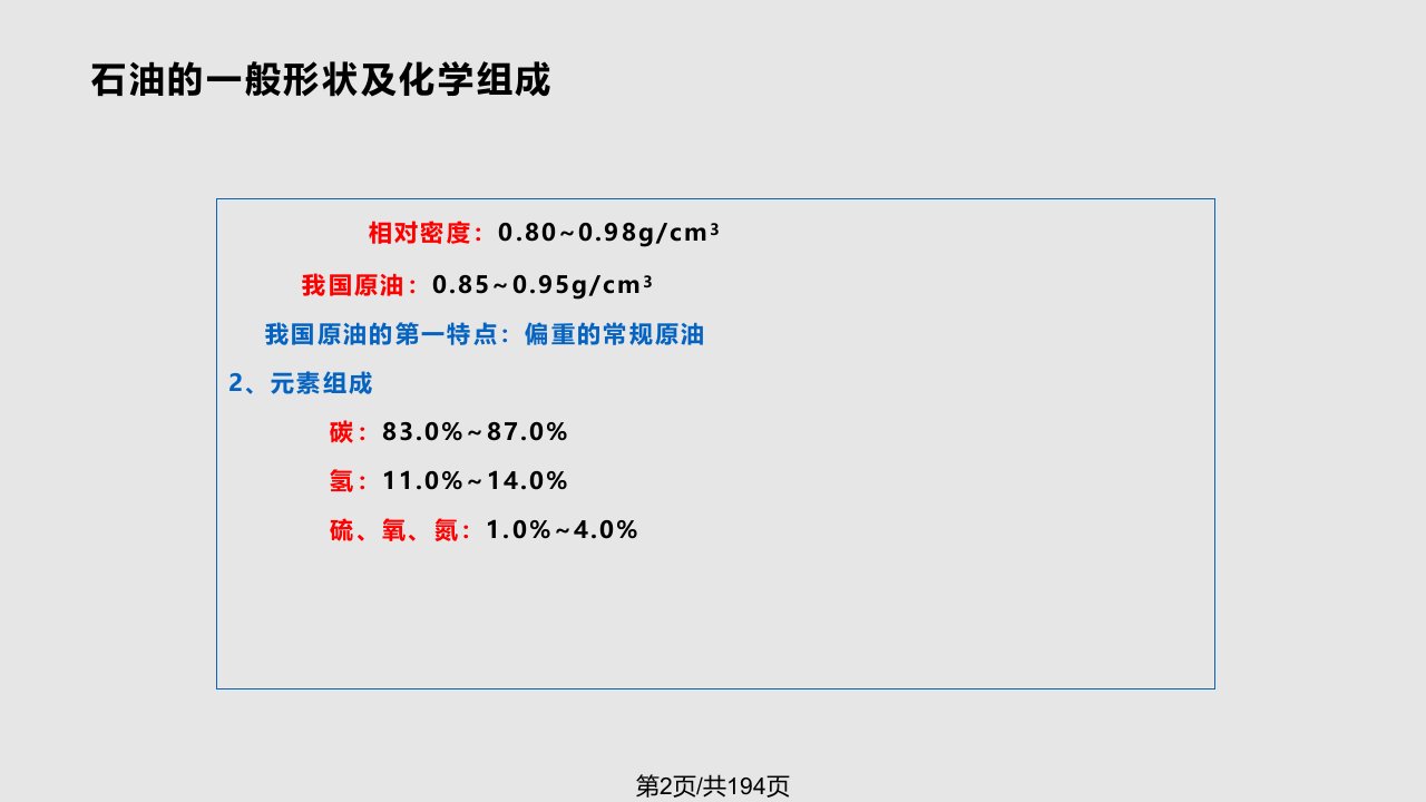 石油及其产学习