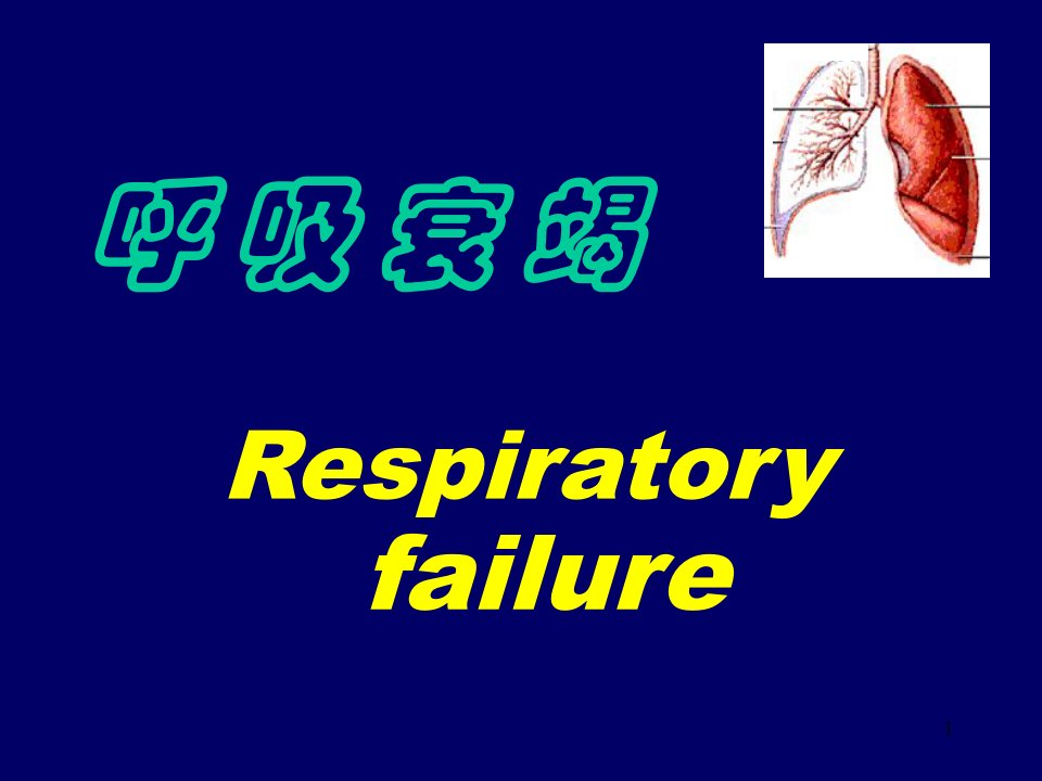 医本呼吸衰竭演示PPT