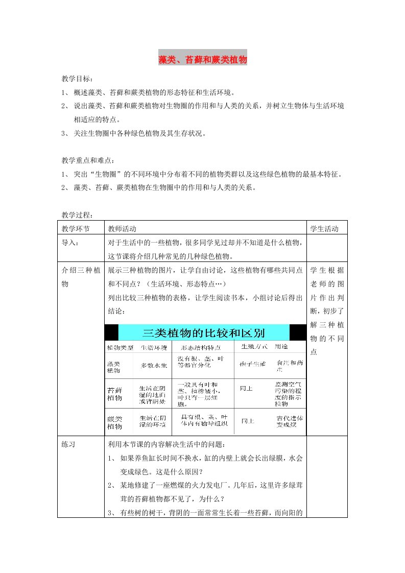 七年级生物上册