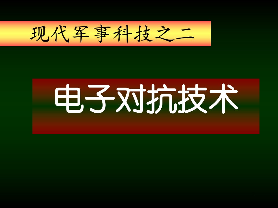 电子对抗技术-分解ppt课件