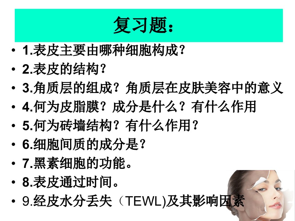 真皮皮下组织组织与生物学ppt课件