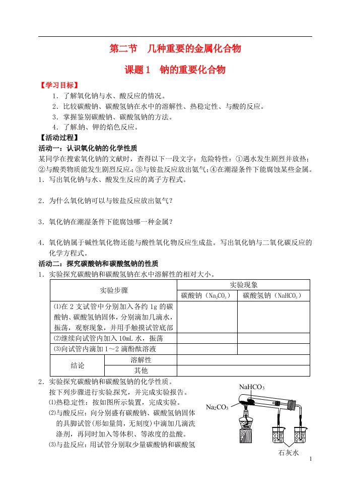 高中化学