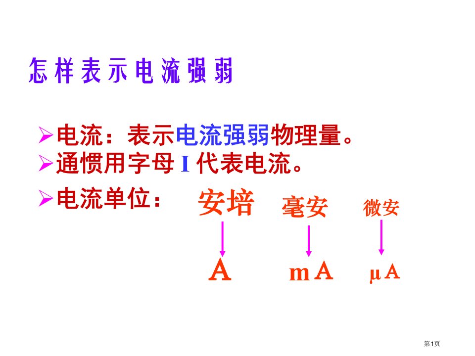 初中物理电流市公开课一等奖省赛课微课金奖PPT课件