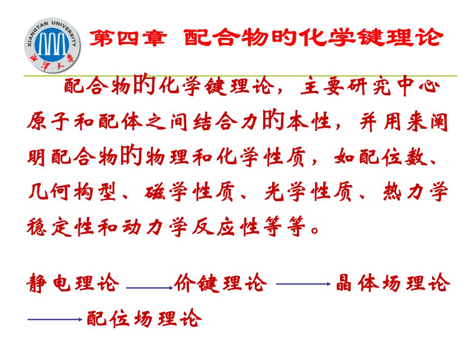 配位化学第四章公开课获奖课件省赛课一等奖课件