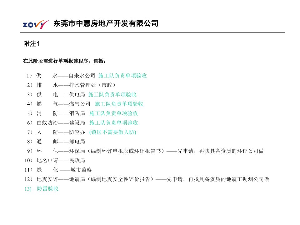 房地产项目开发建设流程