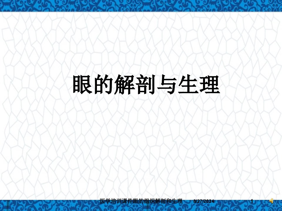 医学培训课件眼的组织解剖和生理