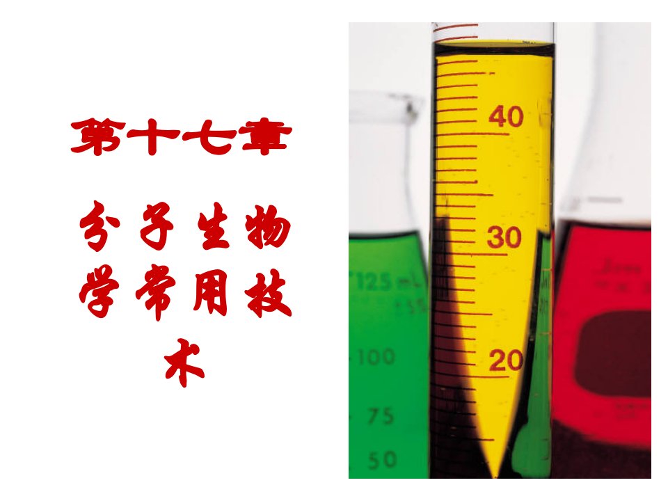 分子生物学常用技术