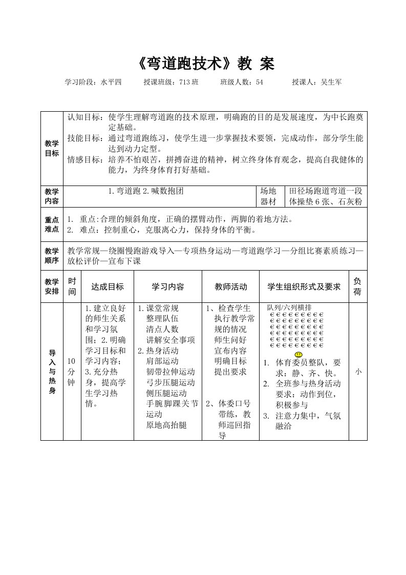 《弯道跑技术》教