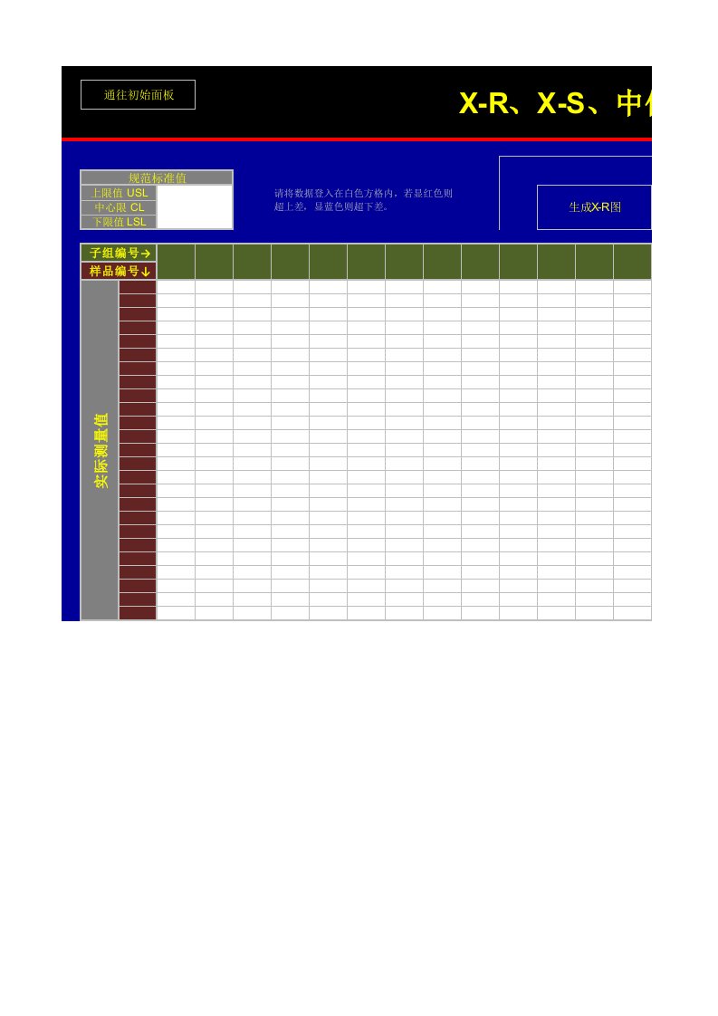 SPC八大控制图自动生成表(解密)