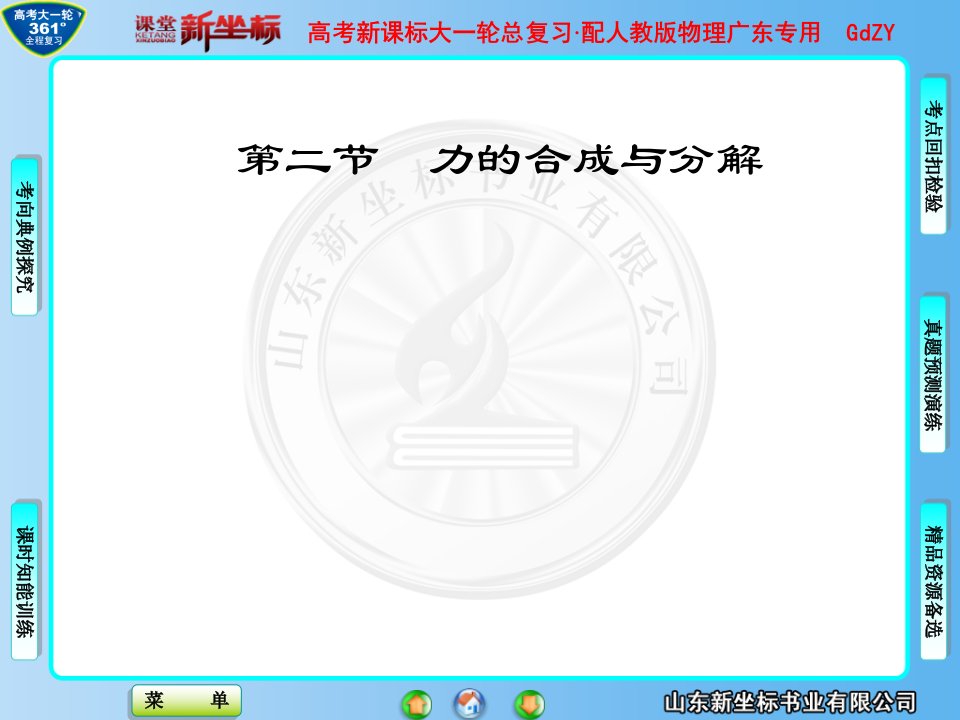 高三物理高考一轮复习-第二章-力的合成与分解课件