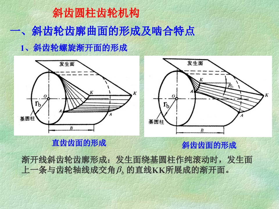 斜齿轮与蜗轮蜗杆传动