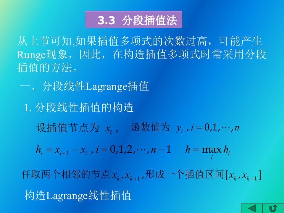 插值法与最小二乘法