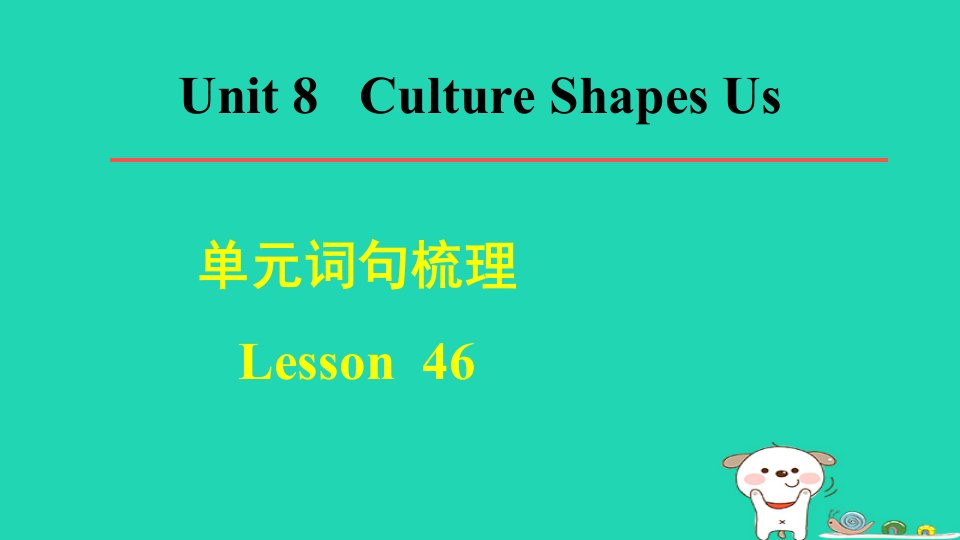 2024九年级英语下册Unit8CultureShapesUsLesson46HometoManyCultures词句梳理课件新版冀教版