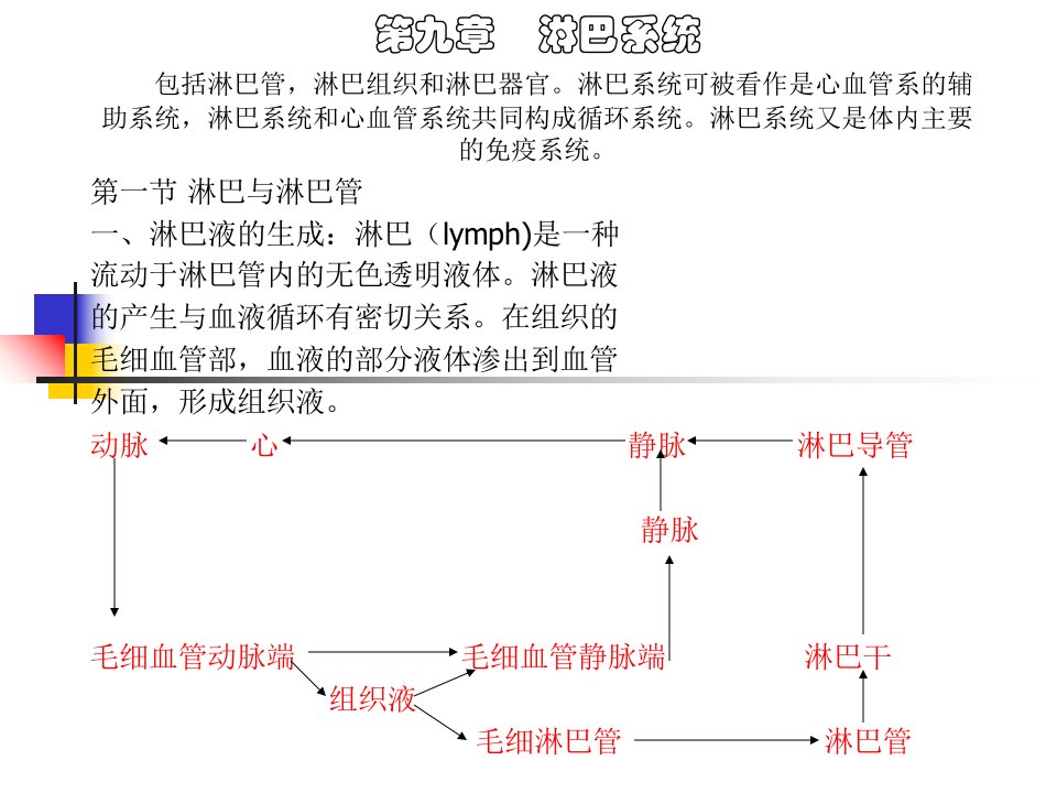 家畜解剖生理第九章淋巴系统