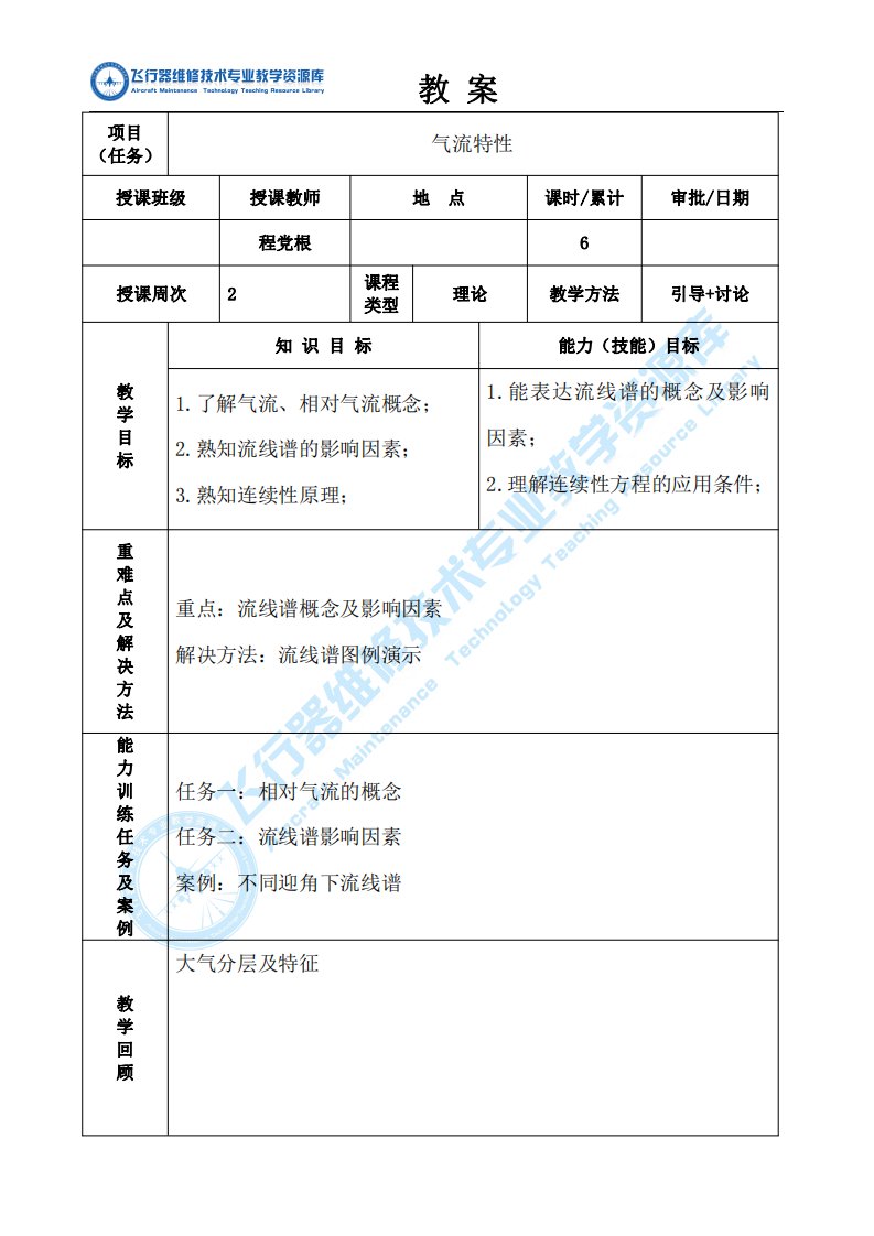 气流特性