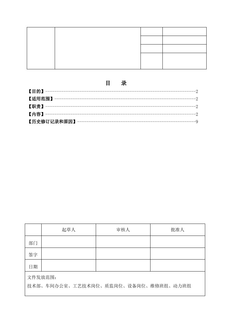 纯化水制备岗位标准操作规程