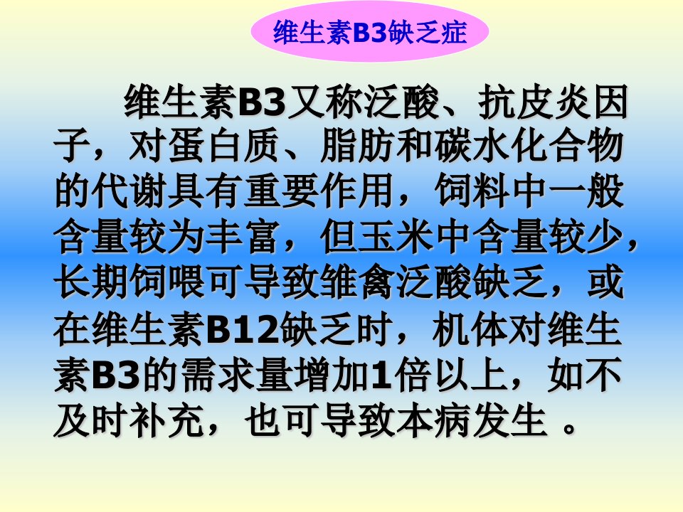 禽病学禽病临床诊断彩色图谱70维生B