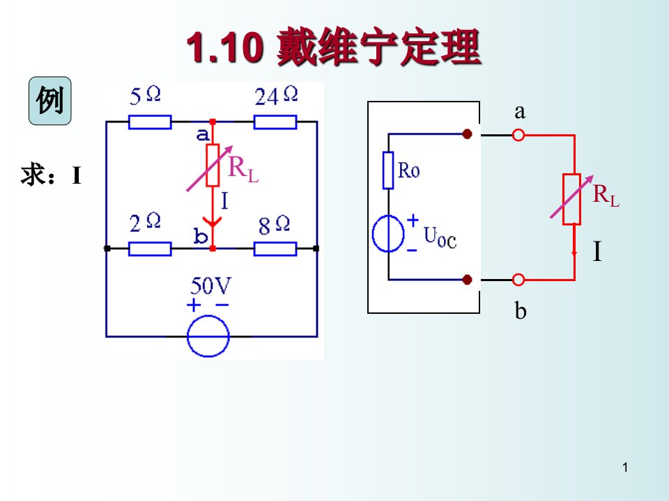 戴维宁定理ppt课件