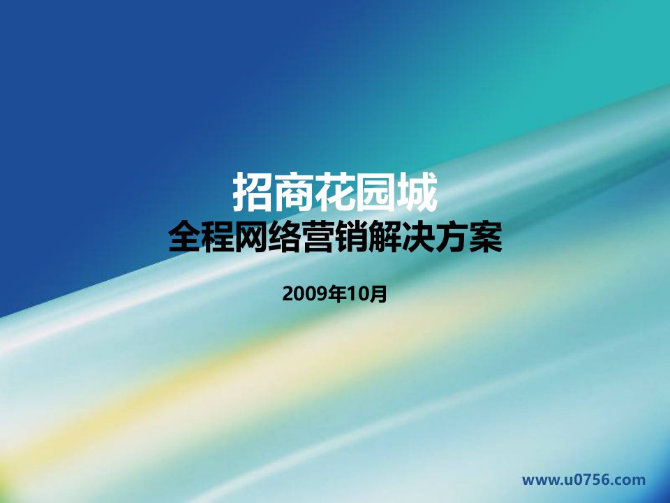 招商花园城全程网络营销解决方案