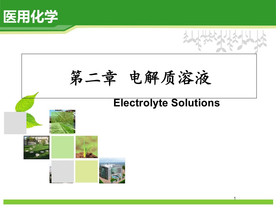 医用化学-第二章-电解质溶液教学课件