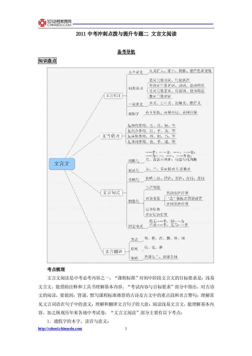 2文言文阅读