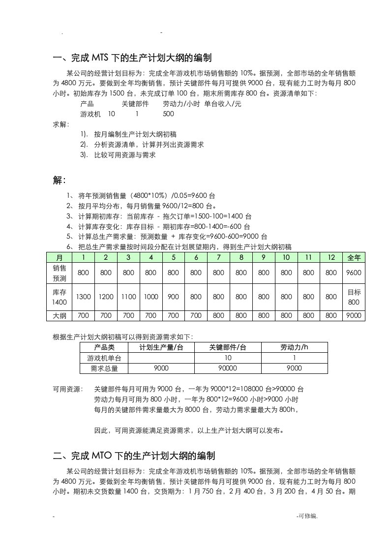 华中科技大学ERP信息系统习题参考答案