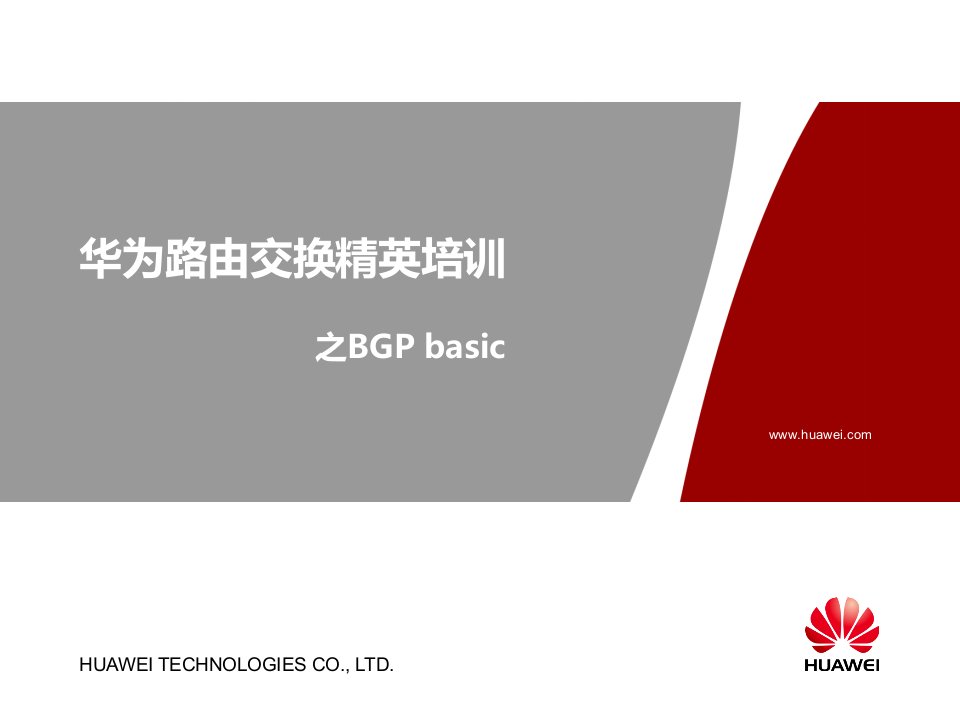 华为路由交换精英培训之BGP