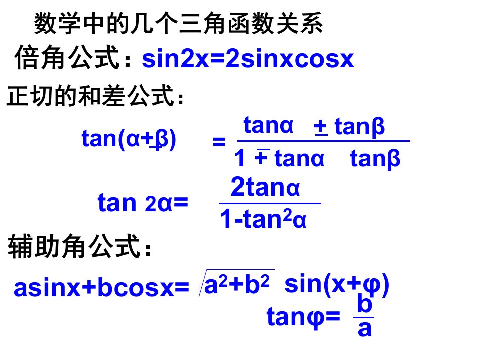 三角函数在中的应用