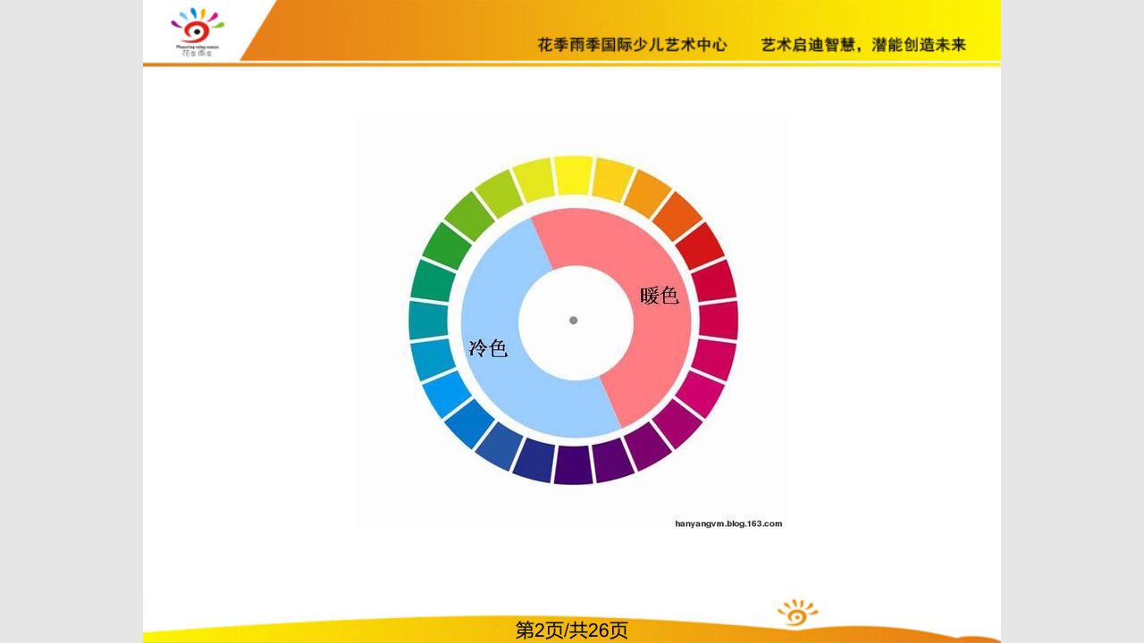 少儿美术色彩的冷暖课件