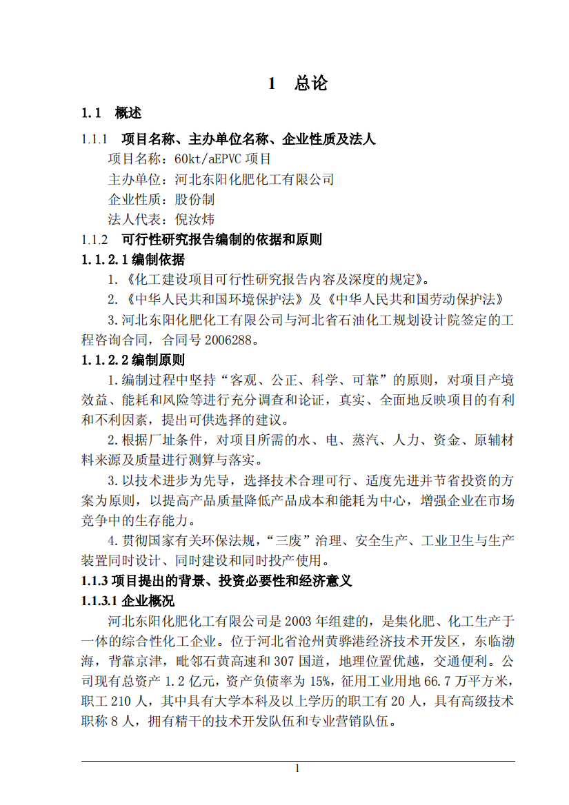 60kt_aEPVC项目可行性研究报告