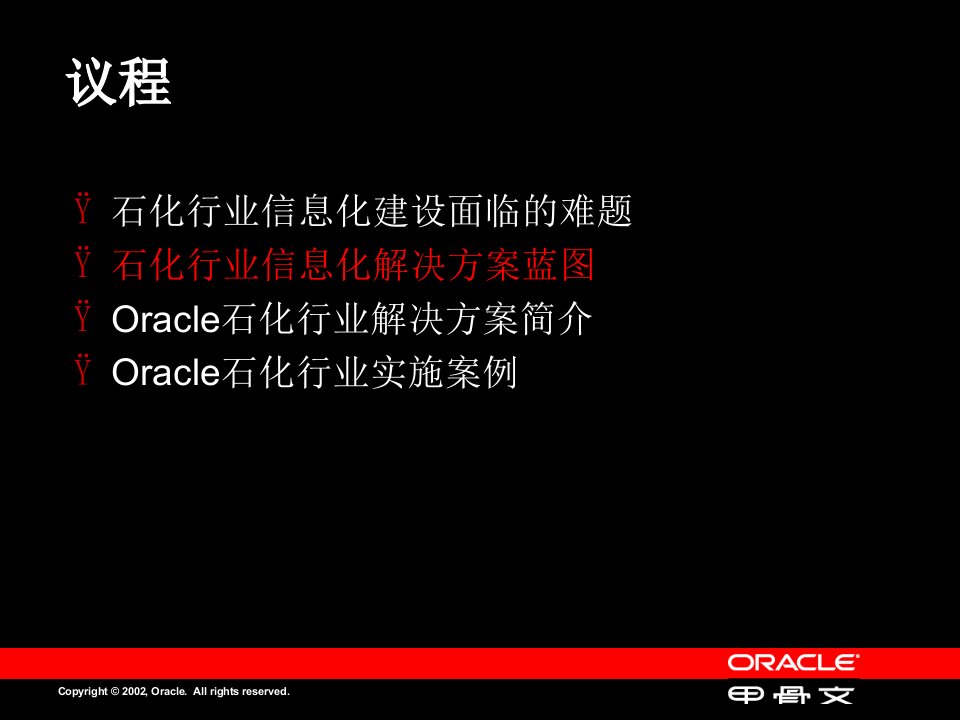 甲骨文Oracle石化行业解决方案企业信息化的今天与未来