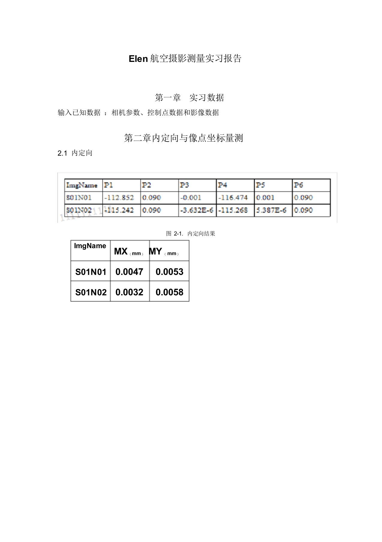 Elen航空摄影测量实习报告