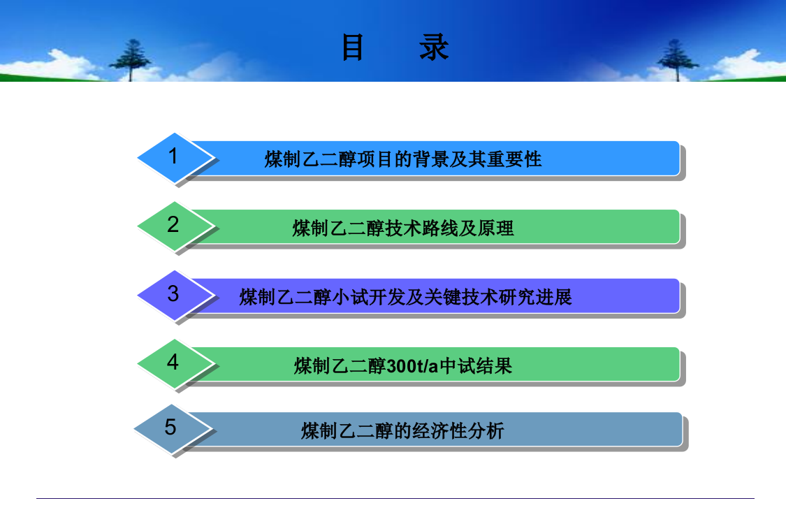 煤制气合成聚合级乙二醇新技术介绍统一版本ppt课件