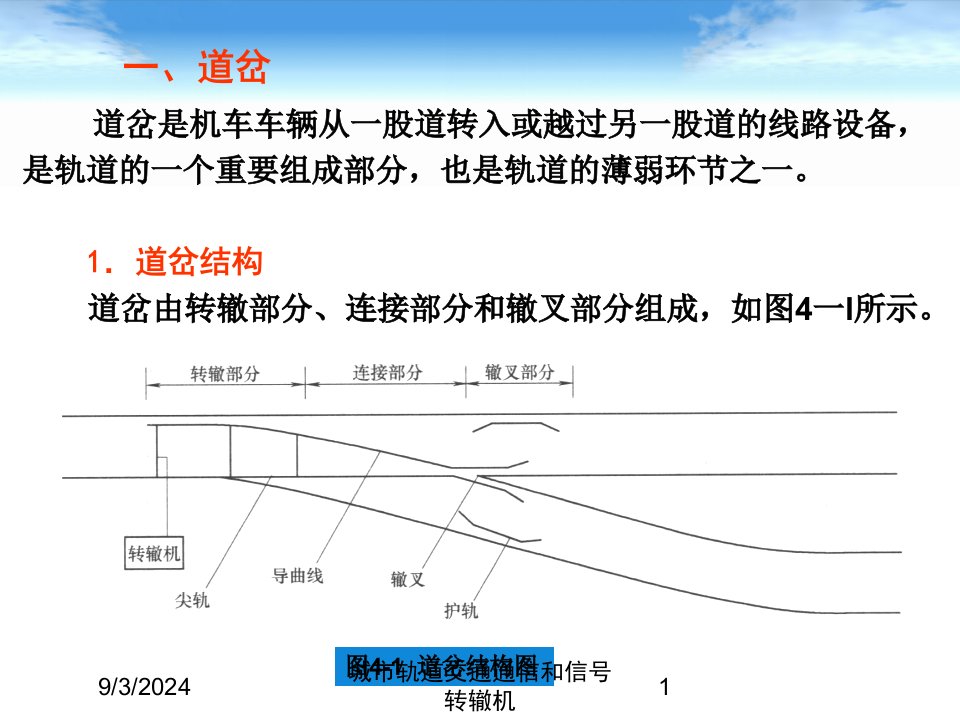 2021年城市轨道交通通信和信号转辙机讲义