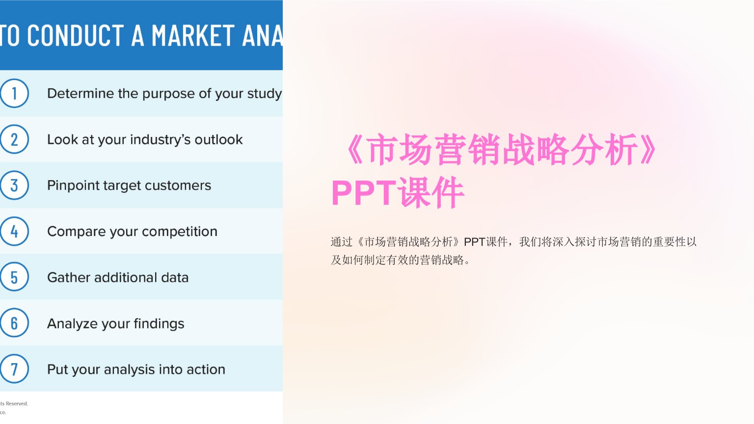 《市场营销战略分析》课件