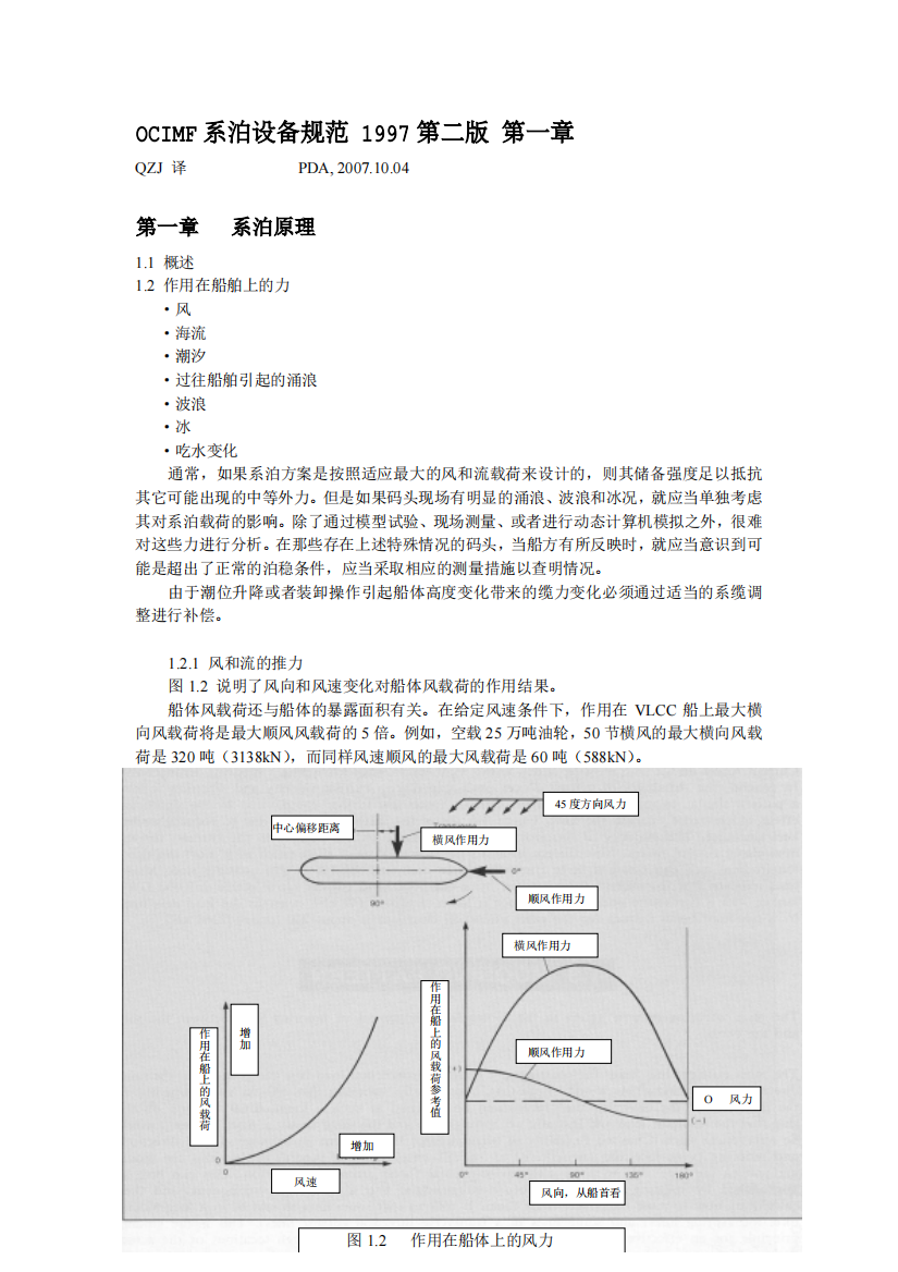 OCIMF系泊设备规范