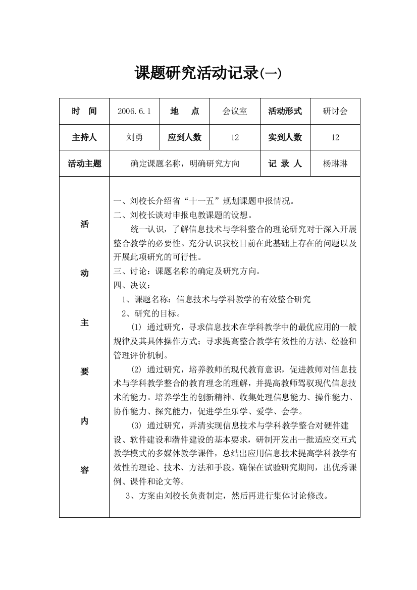 zy课题研究活动记录(一)