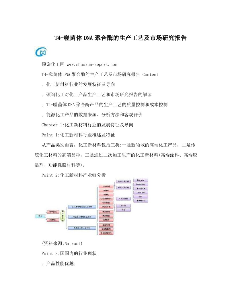 T4-噬菌体DNA聚合酶的生产工艺及市场研究报告