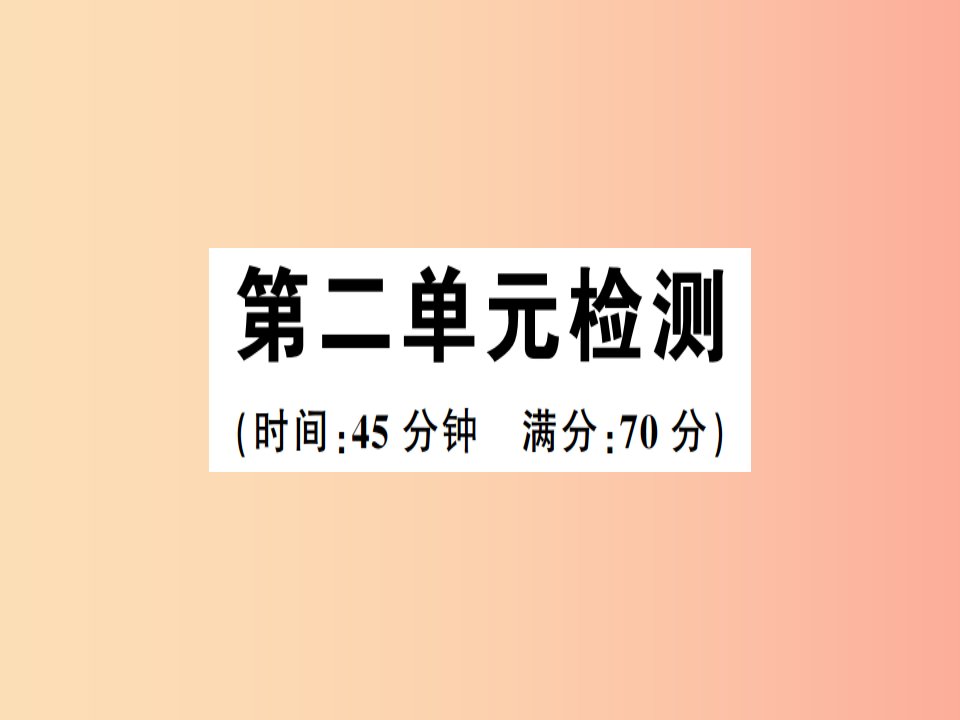 2019春七年级道德与法治下册