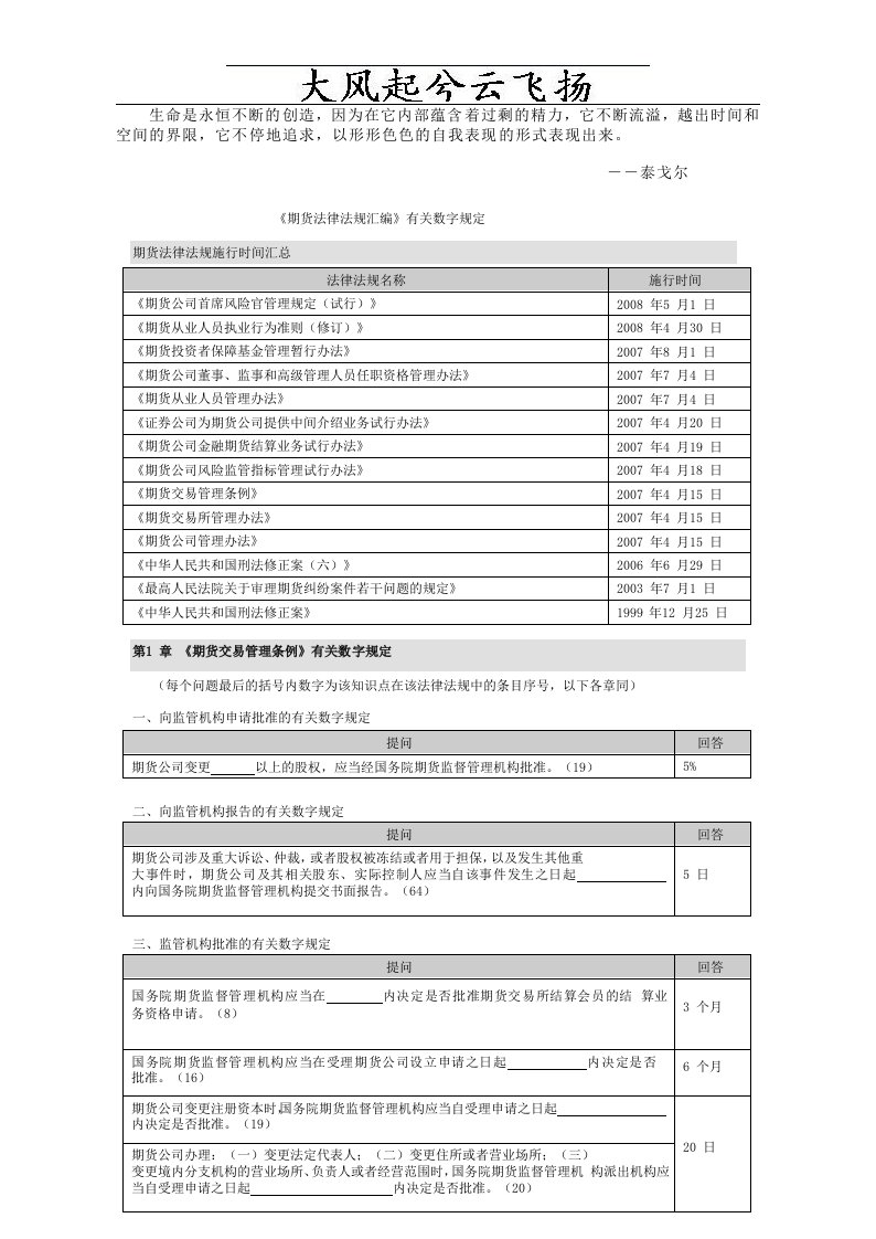 Seumci期货法律法规有关数字规定