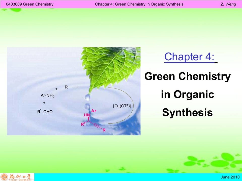 绿色化学教材课件Ch4