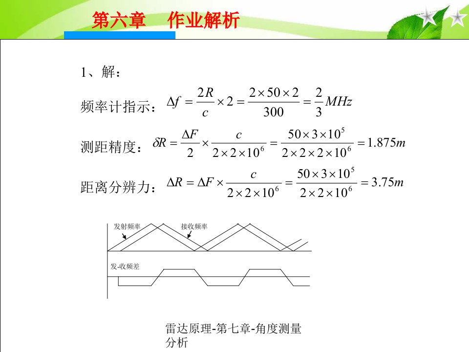 雷达原理-第七章-角度测量分析