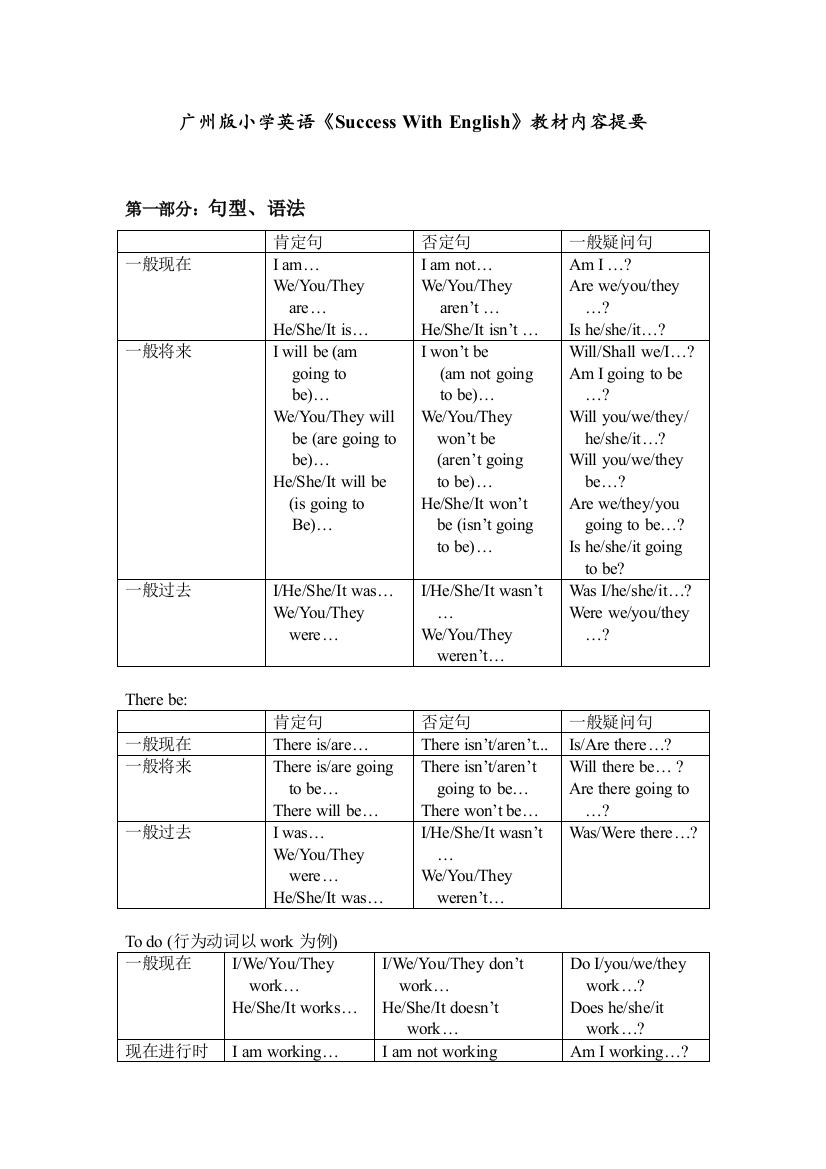 广州小学英语六年级上册