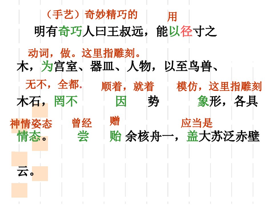 核舟记复习剖析