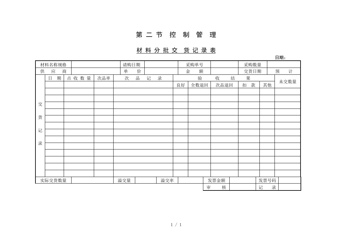 材料收支日报表汇总大全6