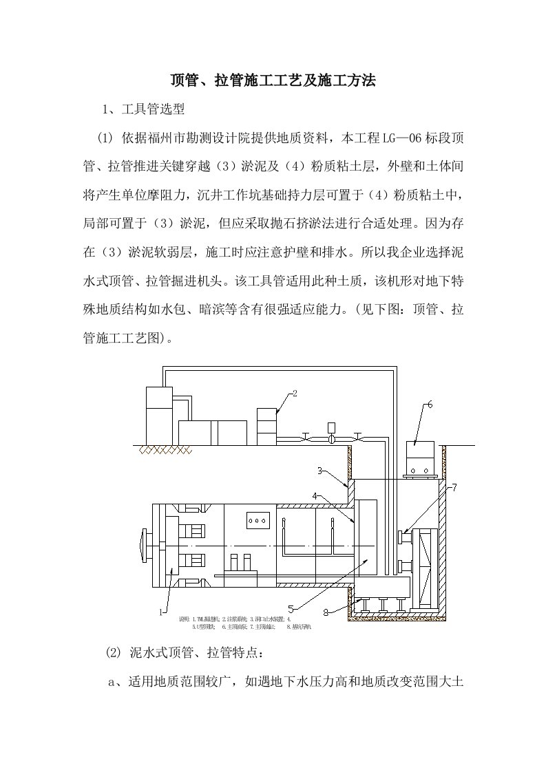 2021年顶管拉管综合施工标准工艺及综合施工方法