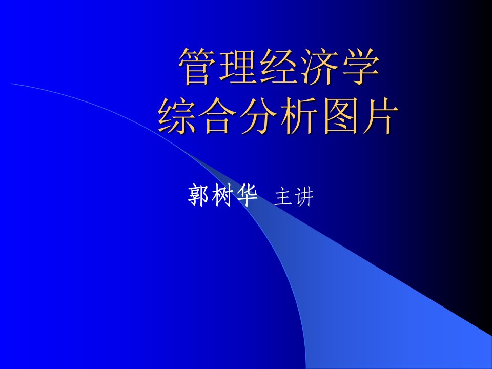 现代企业管理经济学综合分析图片研讨